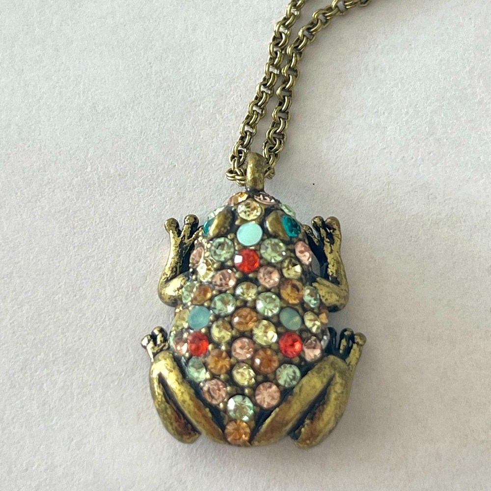 Fossil Frog Necklace